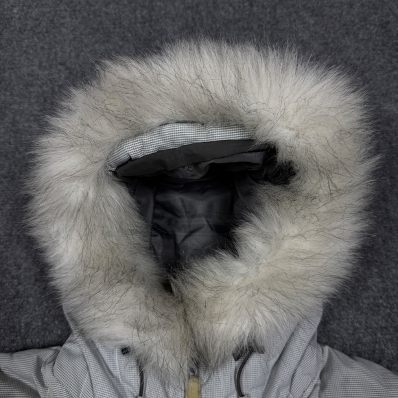 Vintage Y2K Salomon Fur Hood Down Puffer Jacket Gorpcore Women's Size Small - Picture 6 of 14